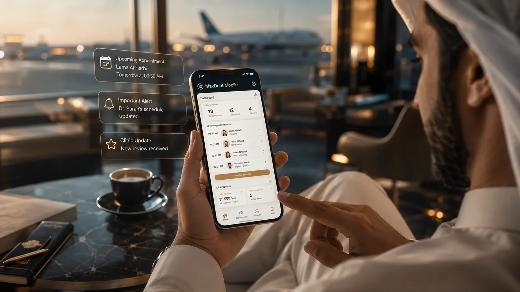 برنامج إدارة عيادات الأسنان للموبايل MaxDent Mobile لمتابعة العيادة